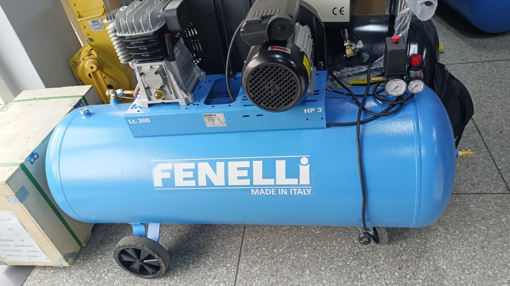 FENELI COMPRESSOR PISTON 200L BELT - 3HP 220V FENELLI ITALY
