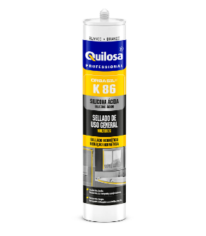 SILIC QUILOSA VITRE  K-AB 300 ML BLANC