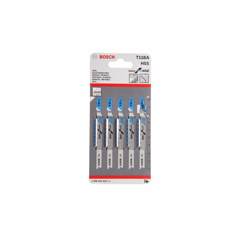 GENERIC JEU 5 LAMES SCIE SAUTEU T118A METAL 