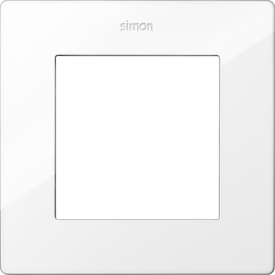 GENERIC غطاء مفتاح مفرد أبيض SIMON 24