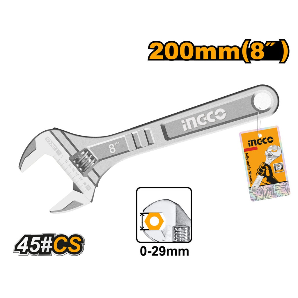 INGCO CLE A MOLETTE 200MM 