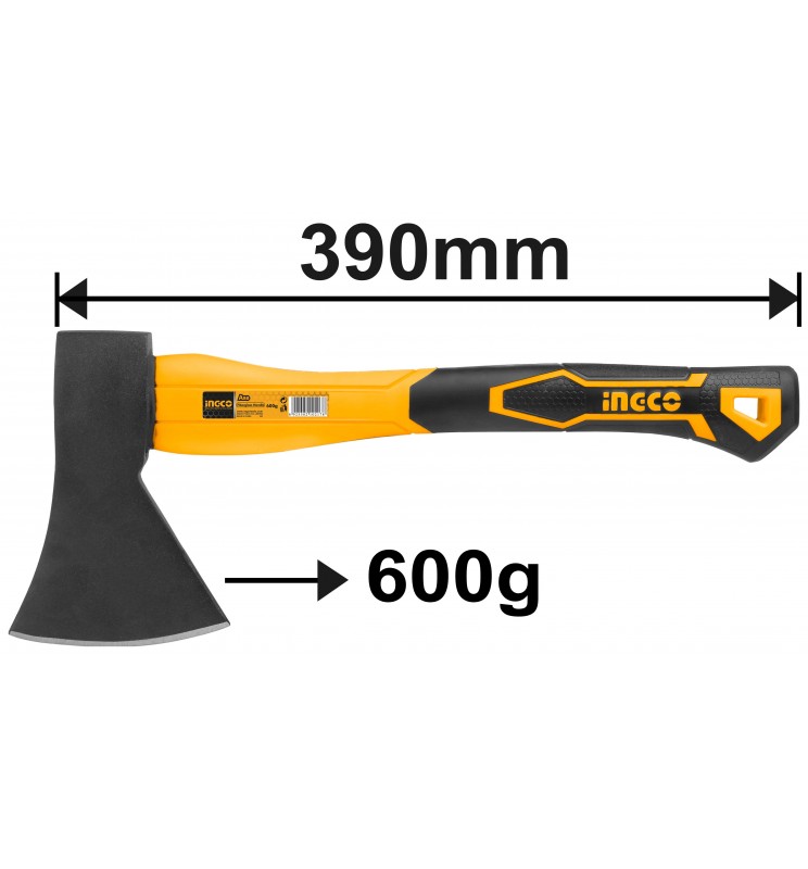 HACHE  600G  LONGEUR: 360MM TÊTE FORGEE