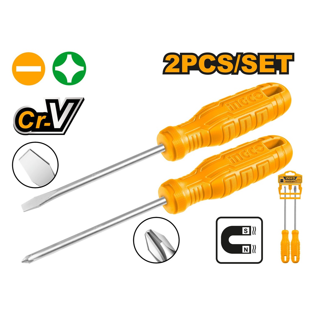 INGCO 2-piece screwdriver set