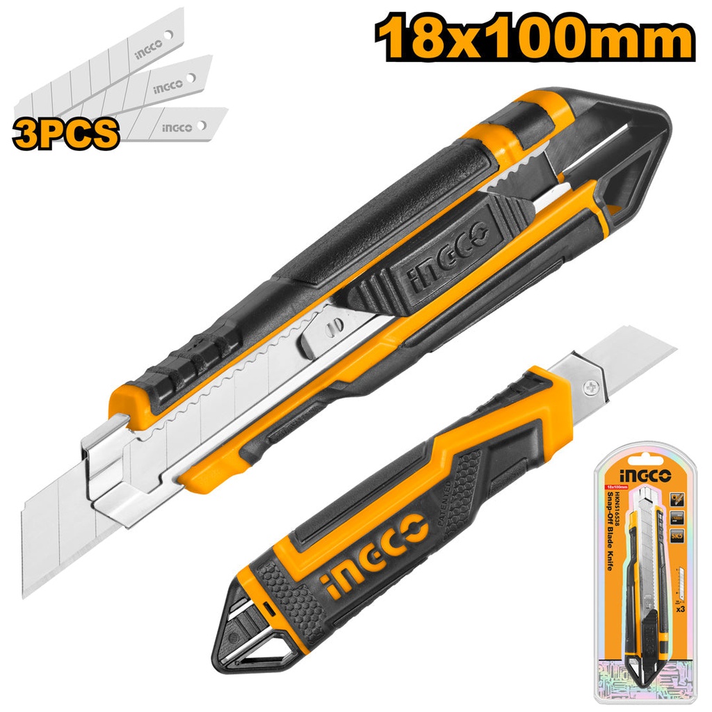 INGCO CUTTER 18MMX100MM 3 LAMES: 169MM  [HKNS16538]