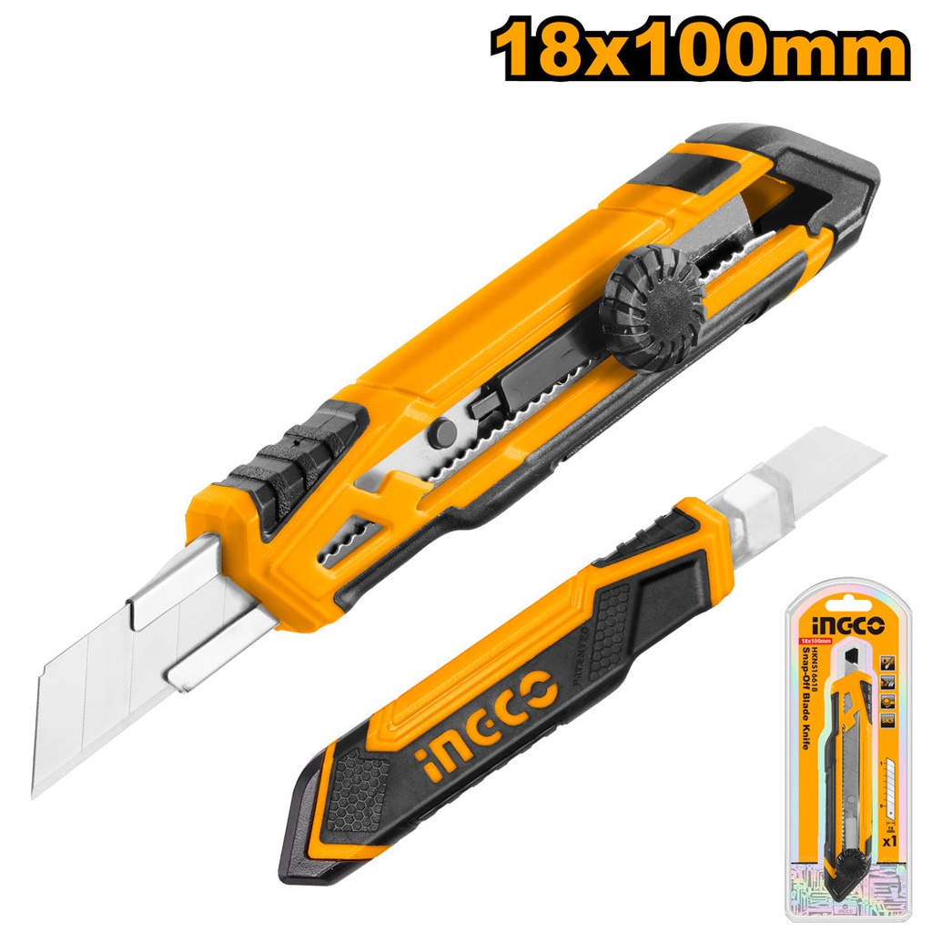 INGCO CUTTER 18MMX100MM 1 LAME 173MM -  [HKNS16618]