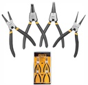 INGCO SET DE 4 PINCES CIRCLIP EN ACIER DE CARBONE [HCCPS01180]