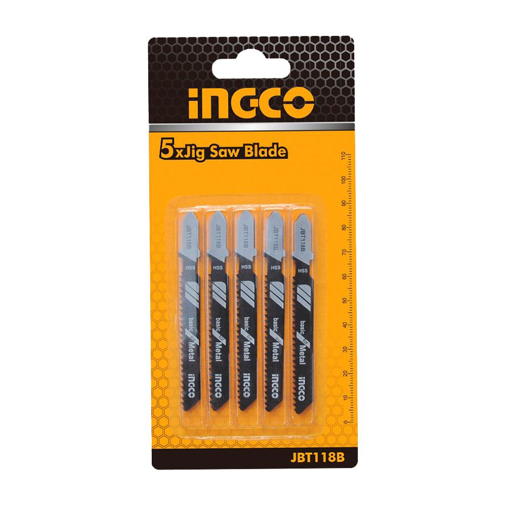 INGCO LAMES SCIE SAUTEUSE 5PCS PR METAL [JBT118B]