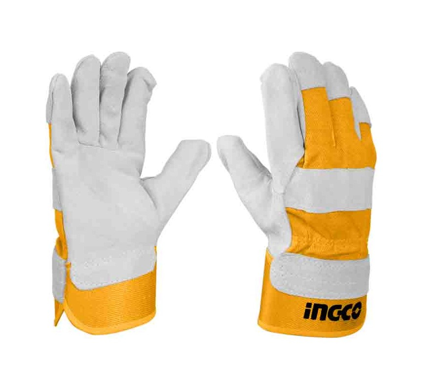 INGCO GANTS EN CUIR DE VEAU RETOURNE GANTS EN CUIR [HGVC01]