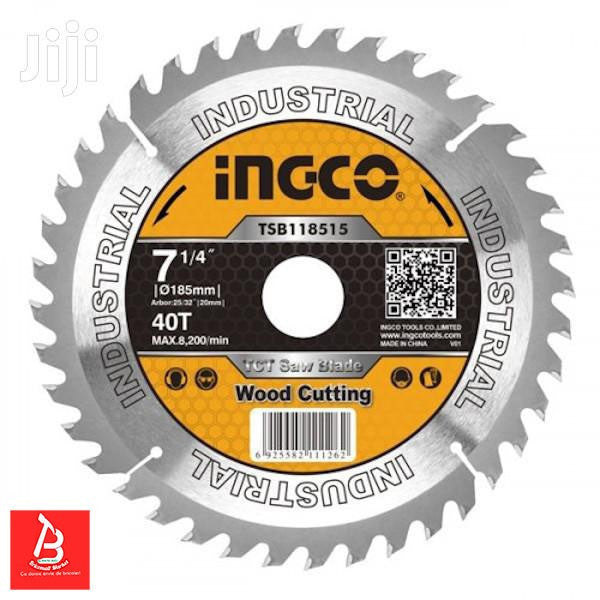 INGCO DISQUE BOIS 185MM 40 DENTS  [TSB118515]