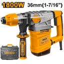 INGCO MARTEAU PERFORATEUR SDS PLUS 1800W 36MM + 5 ACCESS [RH18008]