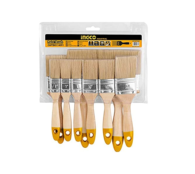 INGCO SET DE 9 PINCEAUX EN BOIS [CHPTB0114091]