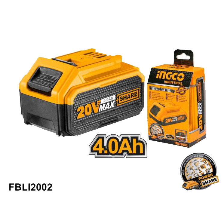 INGCO BATTERIE 20V 4,0AH [FBLI2002]