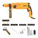 INGCO MARTEAU PERFORATEUR 26MM 800W+MANDRIN [RGH9028-2]