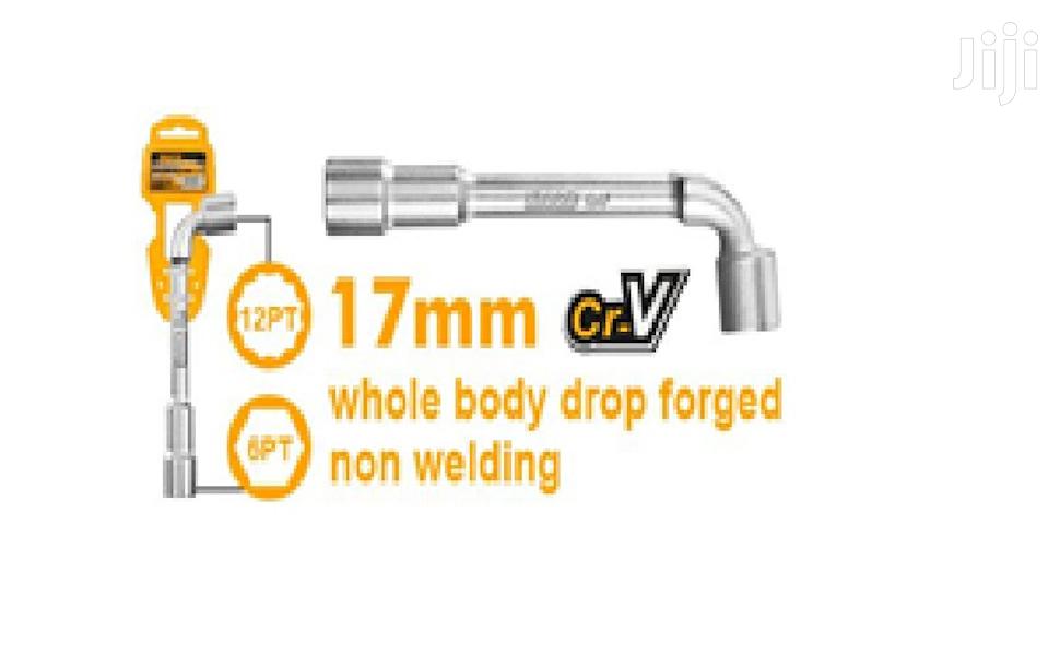 INGCO CLE A DOUILLE COUDEE EN L 17MM [HWL1708]