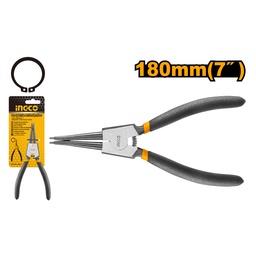 INGCO PINCE CIRCLIPS EXTERIEUR A TÊTE DROITE 180MM  [HCCP011801]