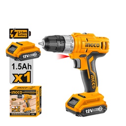[CDLI1221] INGCO VISSEUSE LI-ION 12V 1,5A 25 NM 1BATTERIE  