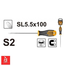 [HS685100] INGCO TOURNEVIS A FENTE D:5MM L:100MM [HS685100]