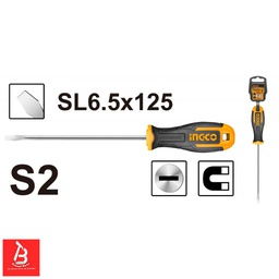 INGCO TOURNEVIS A FENTE D:6MM L:125MM [HS686125]
