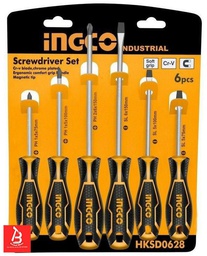 [HSGT280608] INGCO طقم 6 مفكات بمنطقة ضرب