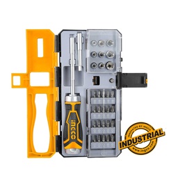 INGCO SET DE 33 PIECES POUR TOURNEVIS  [HKSDB0338]