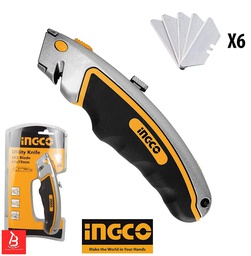 [HUK611] INGCO cutter 61X19MM 6 blades