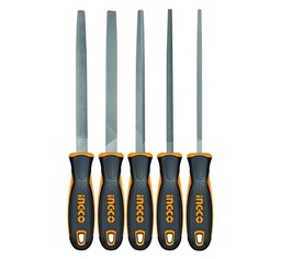 [HKTFS0508] INGCO SET DE 5 LIMES EN ACIER 200MM  
