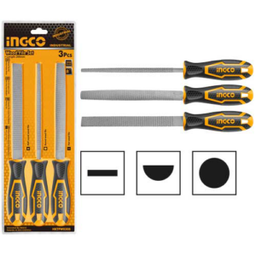 INGCO SET DE 3 LIMES EN ACIER 200MM [HKTFS1308]