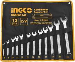 INGCO JEU DE CLES MIXTES 12PCS 6MM - 24MM [HKSPA1142]