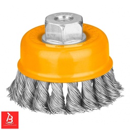 [WB21001] INGCO BROSSE METALLIQUE TORSADEE 100MM [WB21001]
