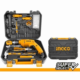 INGCO COFFRET PERCEUSE 13MM 680W 115PCS [HKTHP11151]