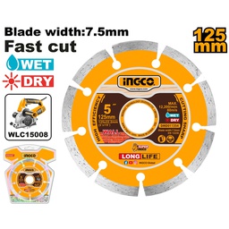 [DMD011254] INGCO diamond disc 125X22.2MM for WLC15008