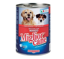 [8007520023238] GENERIC MORANDO PREFERITI beef/vegetables dog food 300G