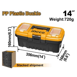 INGCO BOITE A OUTILS EN PLASTIQUE PVC 14'' [PBX1401]
