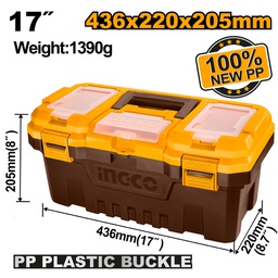 [PBX1701] INGCO صندوق أدوات بلاستيك PVC 17"