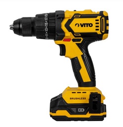 VITO VISSEUSE PERCEUSE 20V SANS CHARBON 2BATTERIES-2AH [VIBBSFL20]