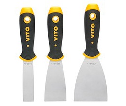 VITO SPATULE FLEXIBLE ACIER INOXIDABLE MANCHE BI-MATIERE 50X220MM [VIEFI50]