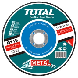 TOTAL DISQUE ABRASIF POUR METAL 115MM  [TAC2231151]