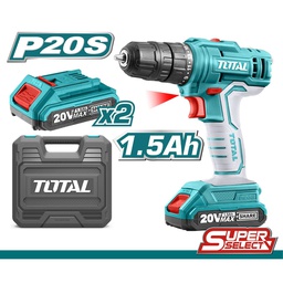 [TDLI20012] TOTAL PERCEUSE A BATTERIE  20V 1.5AH 2 BATTERIES 