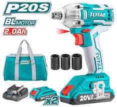 [TIWLI2001] TOTAL CLE A CHOCS A BATTERIE 20V +2BAT 
