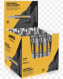 [VIEX1824A] VITO BOITE PRESENTOIR DE 24 CUTTERS 18MM 