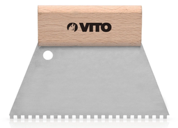 VITO SPATULE EN ACIER INOXYDABLE DENTEE 250MM [VIEID250]