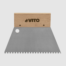 [VIED180] SPATULE EN ACIER DENTEE 180MM 4X4MM