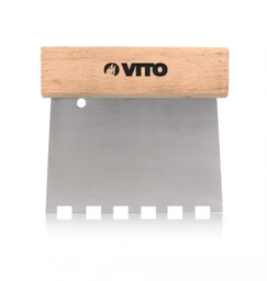 [VIED300] VITO notched steel trowel 300MM 6X6MM
