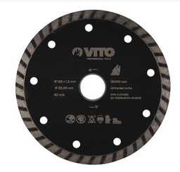 [VIDT125] VITO قرص ألماس TURBO 125 مم