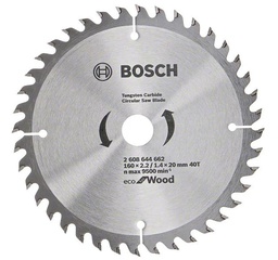 [2608644662] BOSCH DISQUE BOIS 160X2.2/1.4X20MM 40T   