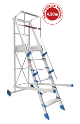 [FORTEZZA9] ECHELLE PLATEFORME FORTEZZA 9 NORMÉ EN1004