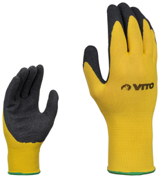 [VILNA7] VITO nitrile gloves 7" yellow