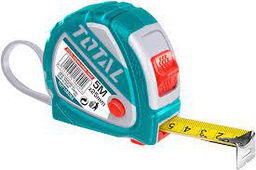 (GA)RUBAN A MESURER EN ACIER 5MX25MM - TOTAL