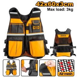 [HTVT0901] INGCO GILET À OUTILS 3KG MAX  