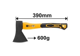 INGCO HÂCHE 600G 390MM À TÊTE FORGÉE [HAXS206001]